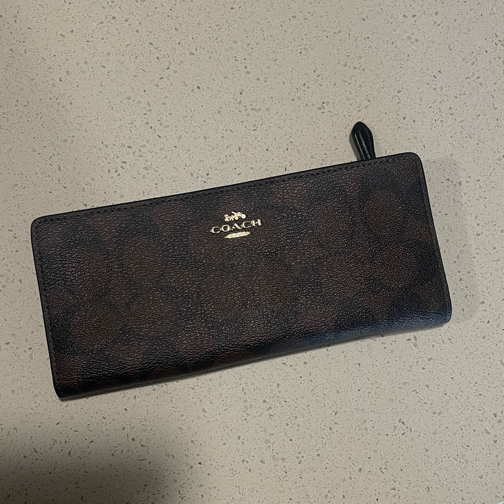 Coach Signature Slim Wallet